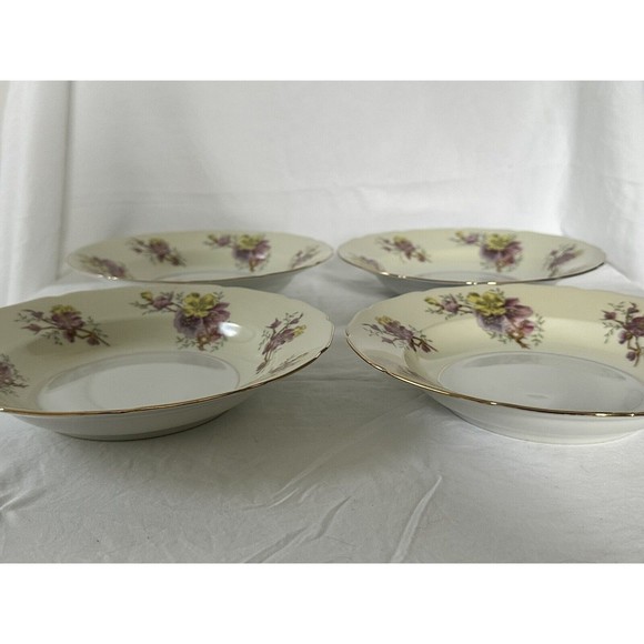 4 Apple Blossom (Cream Background) by BLACK KNIGHT Salad Plate Made in Germany - Picture 4 of 8